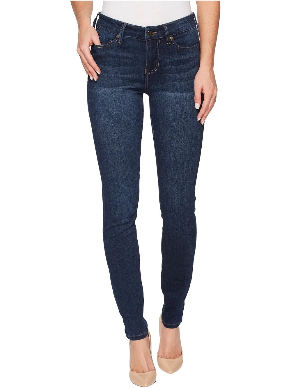 LIVERPOOL Los Angeles Eco Denim ABBY Skinny Size 4/27 San Andreas Dark